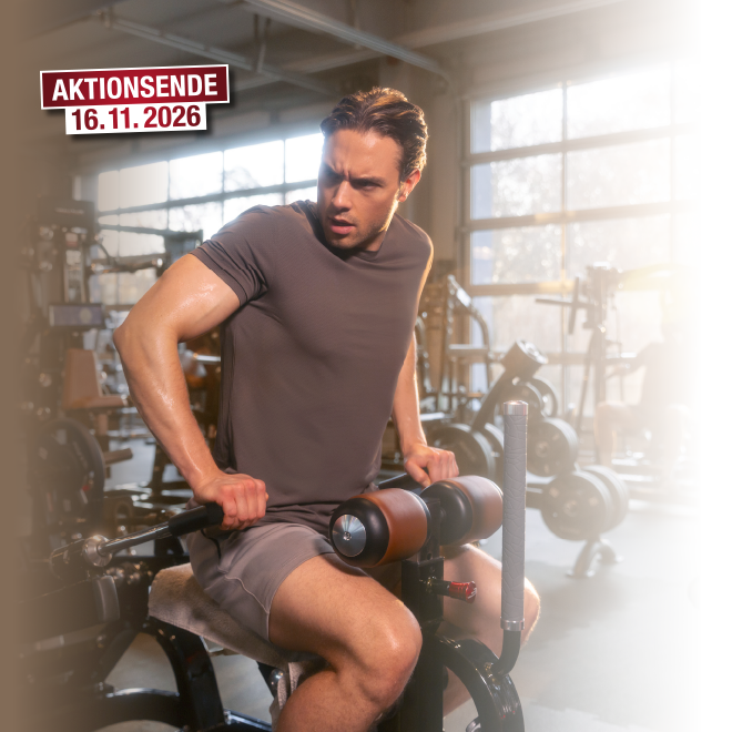 Bild: Person an Trainingsgerät