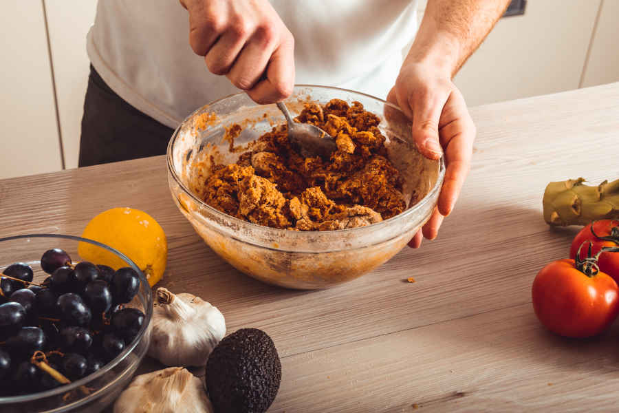 Zubereitung von Seitan