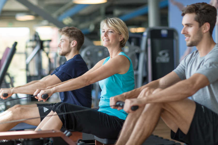 Ausdauertraining am Ruderergometer