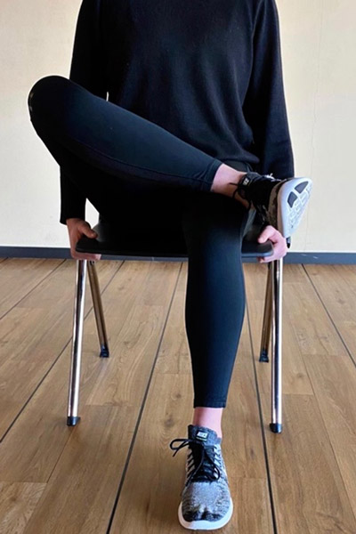 Dehnung der Gesäßmuskulatur