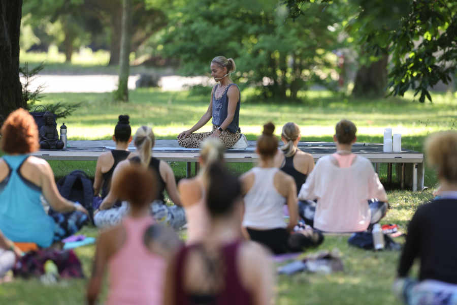 Outdoor-Training in Gruppe