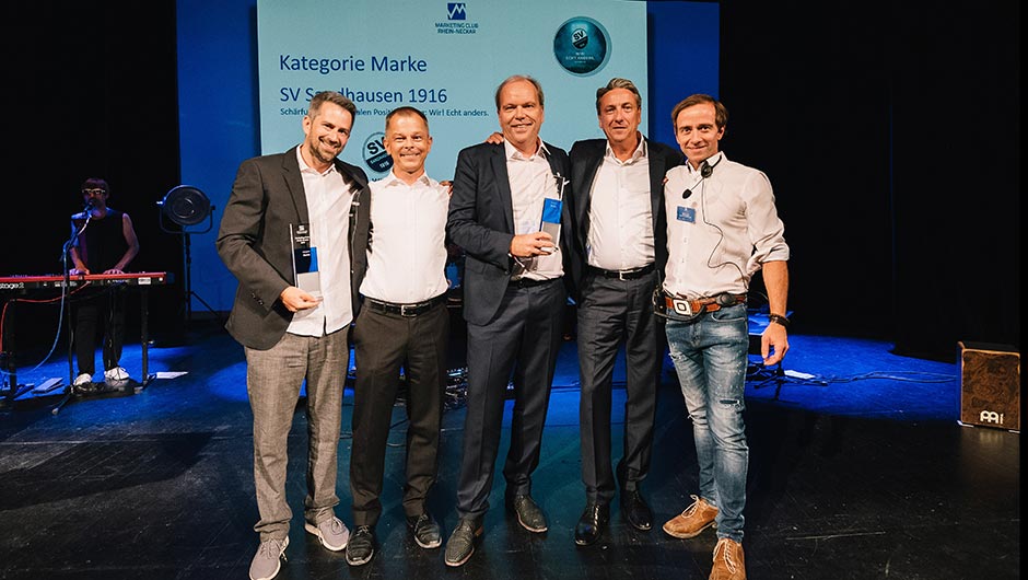 Der SV Sandhausen gewinnt den 8. Marketing-Preis in der Metropolregion Rhein-Neckar