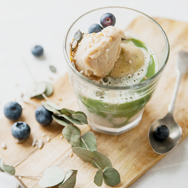 Rezept für Matcha Affogato