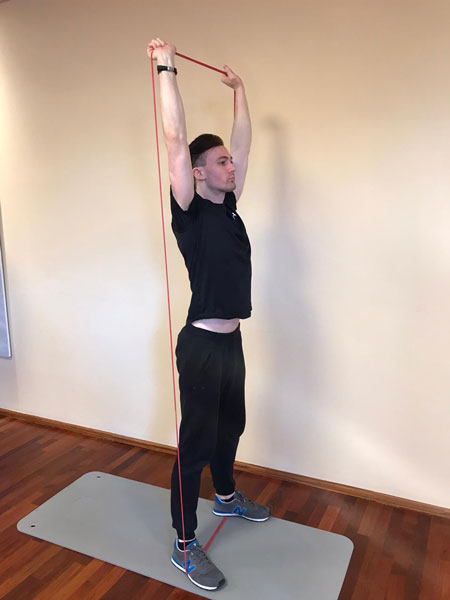 Ganzkörperworkout mit Therabändern